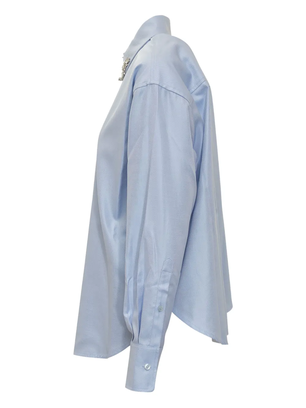 DES PHEMMES Blouse met verfraaide kraag - Blauw