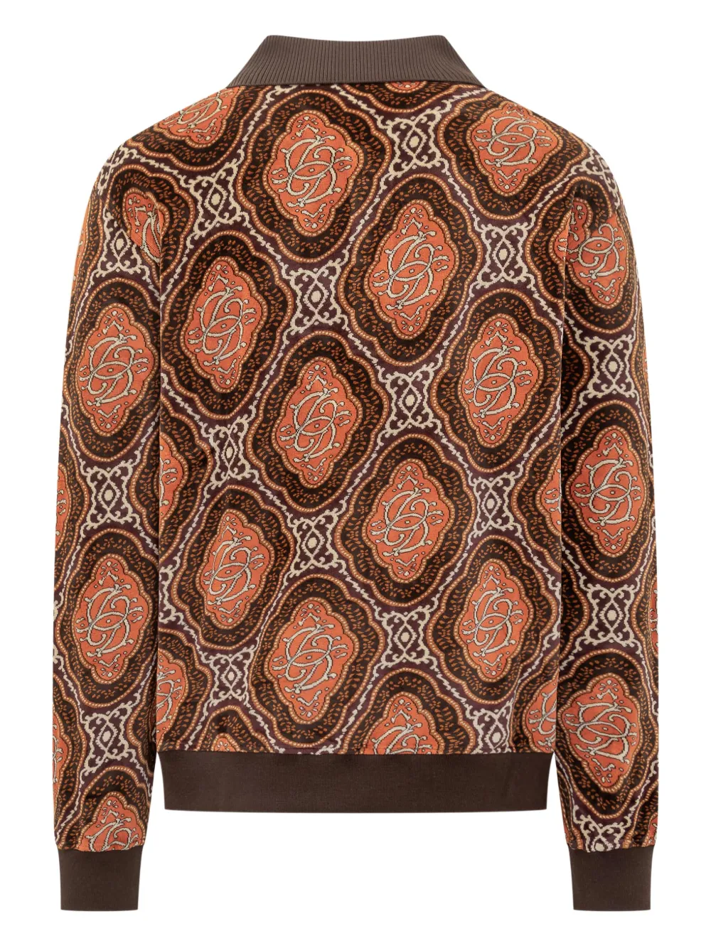 Drôle De Monsieur patterned velour polo shirt | Image 2