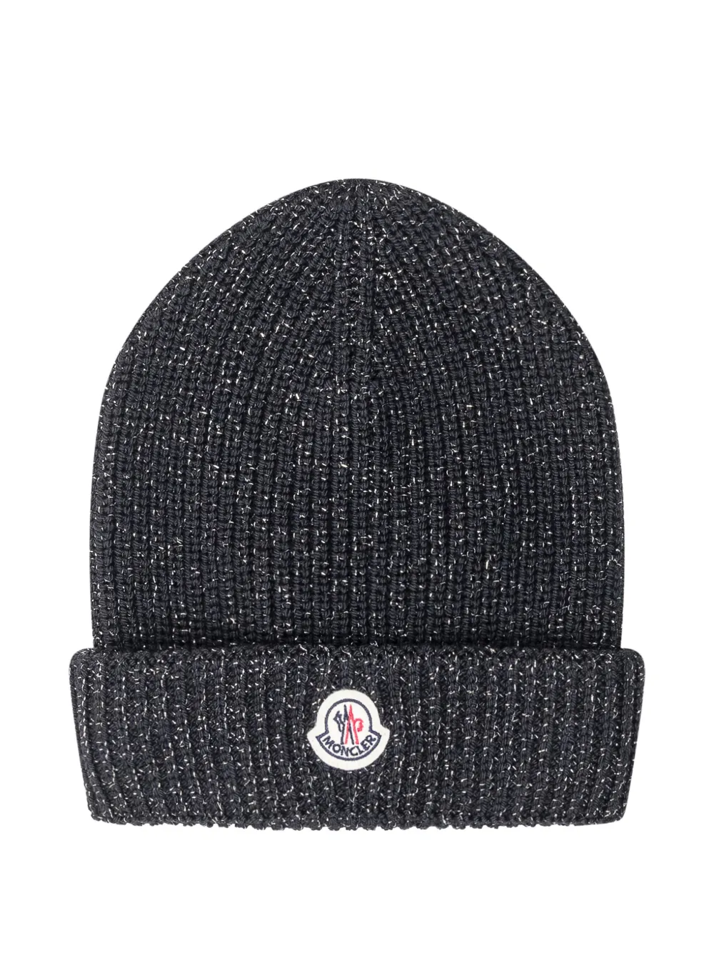 Moncler Enfant metallic-finish wool beanie | Black | Image 1