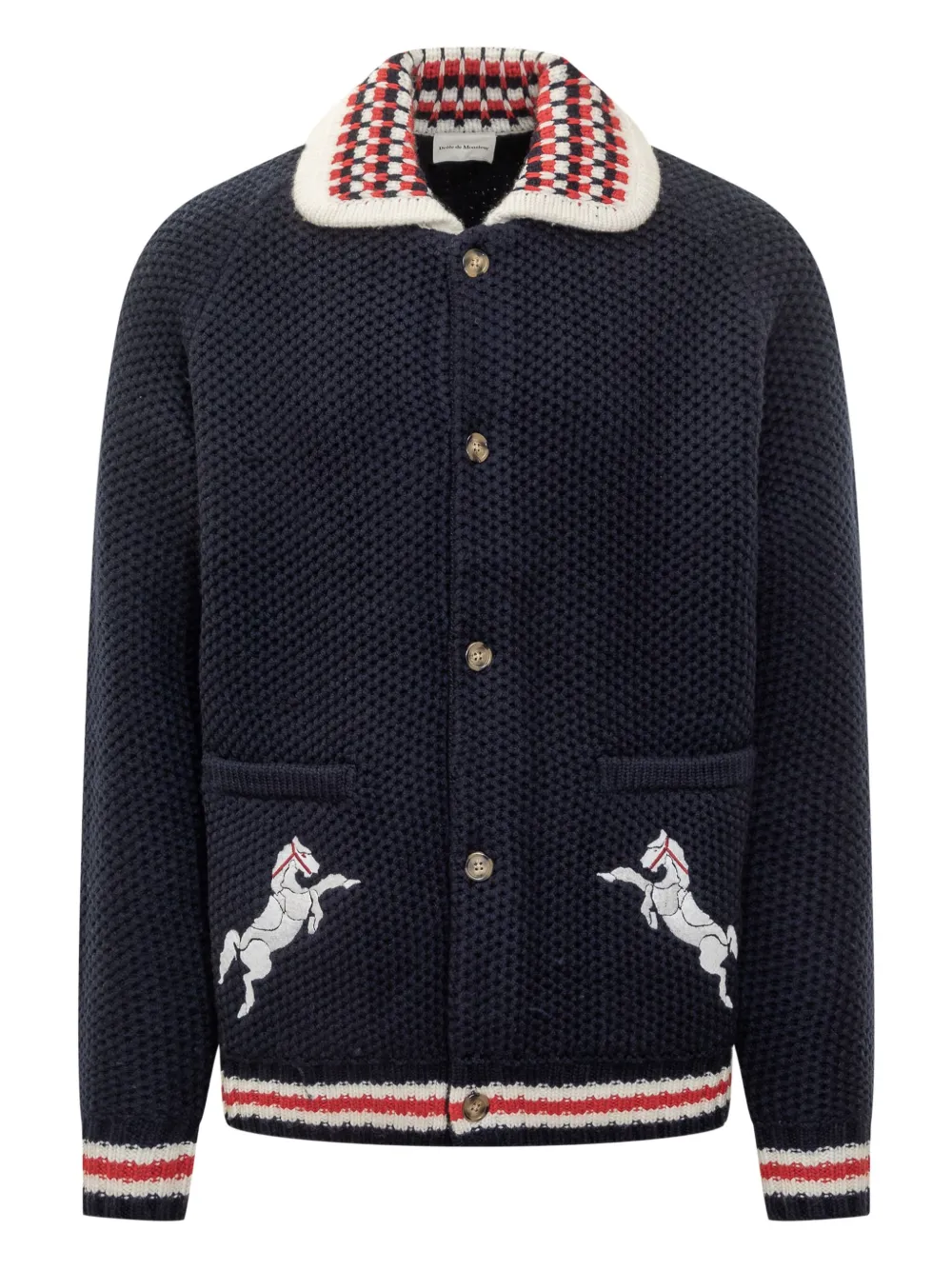 Drôle De Monsieur embroidered shirt jacket | Blue | Image 1
