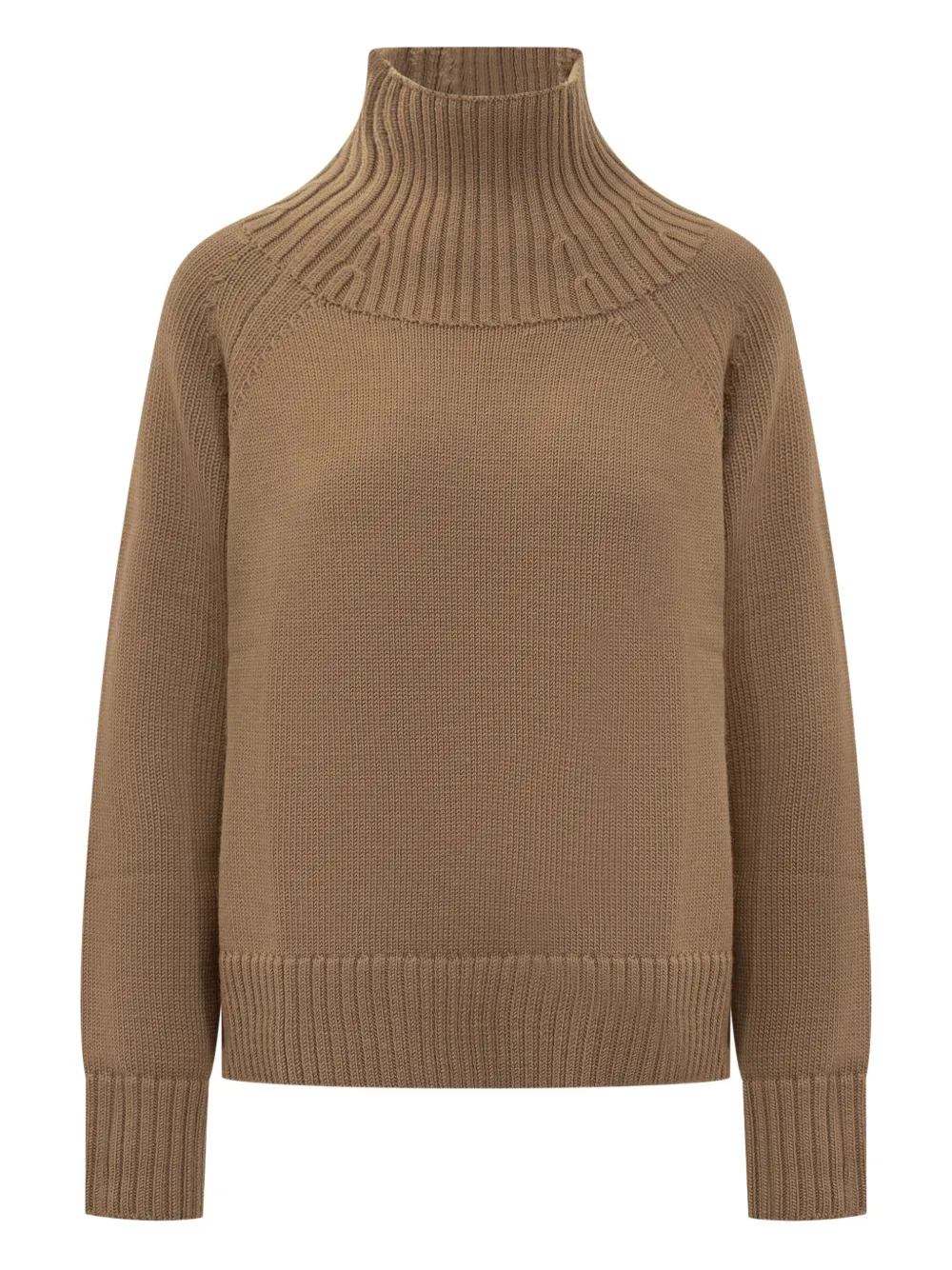 Michael Michael Kors ribbed funnel-neck sweater | Brown | Image 1