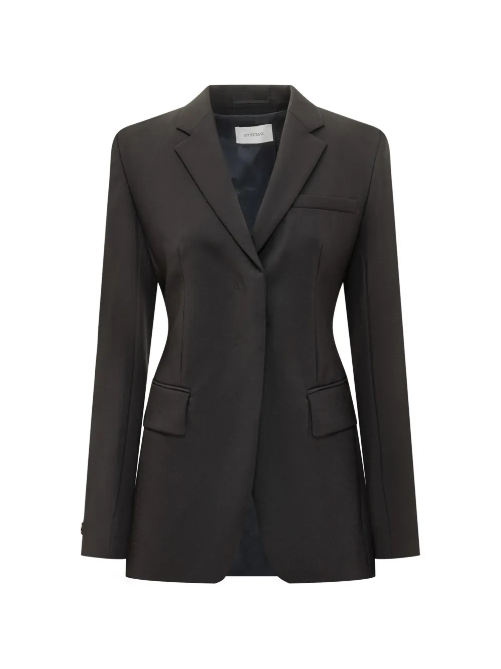 Sportmax Ranghi blazer met gekerfde revers Zwart