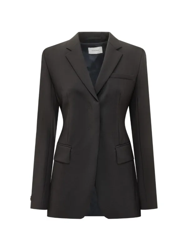 Sportmax Ranghi Notched-lapel Blazer in Black