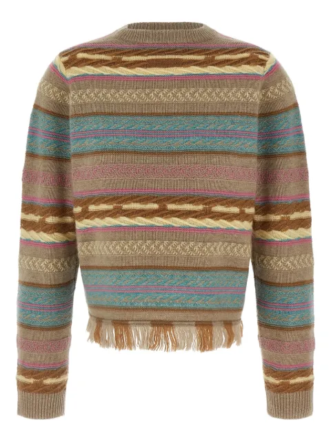 Guest In Residence western stripe fringe sweater
