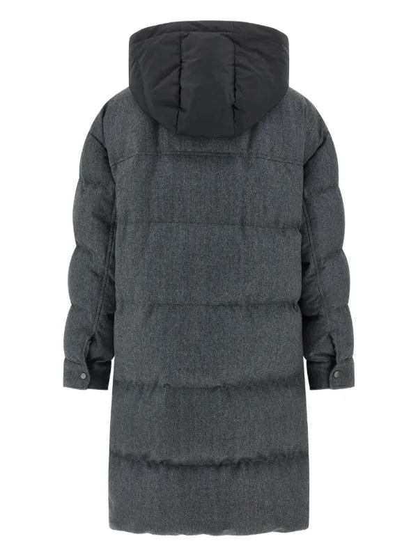 Brunello Cucinelli ダウンコート | グレー | FARFETCH JP