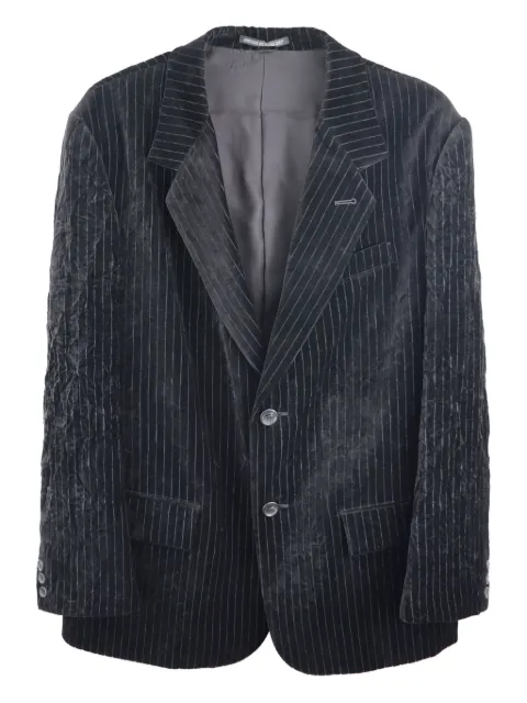 Y's pinstripe velvet blazer