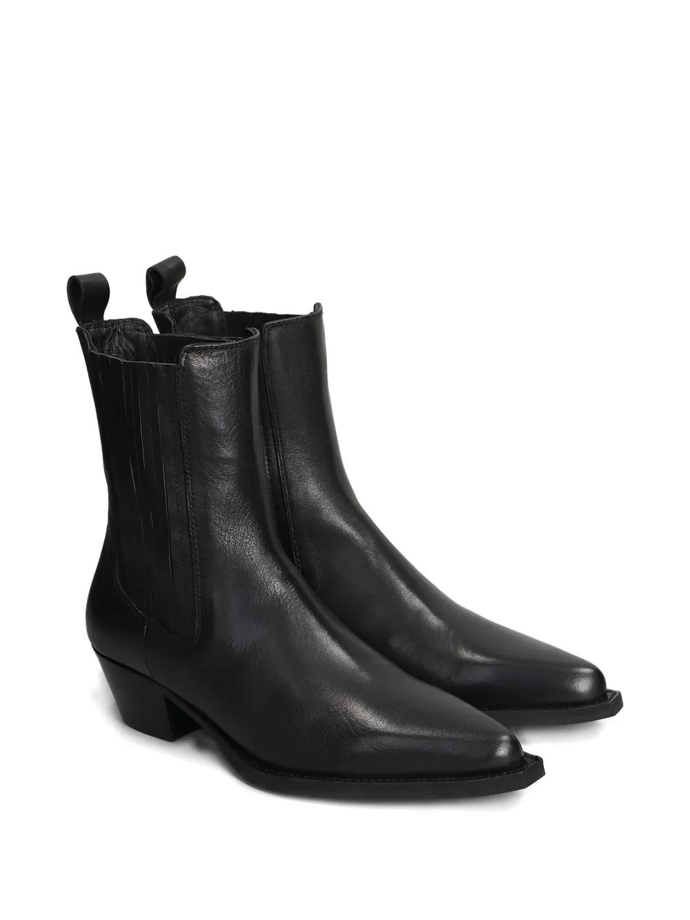 Bibi Lou Woman Ankle Boots Black Size 11 Soft Leather In Black