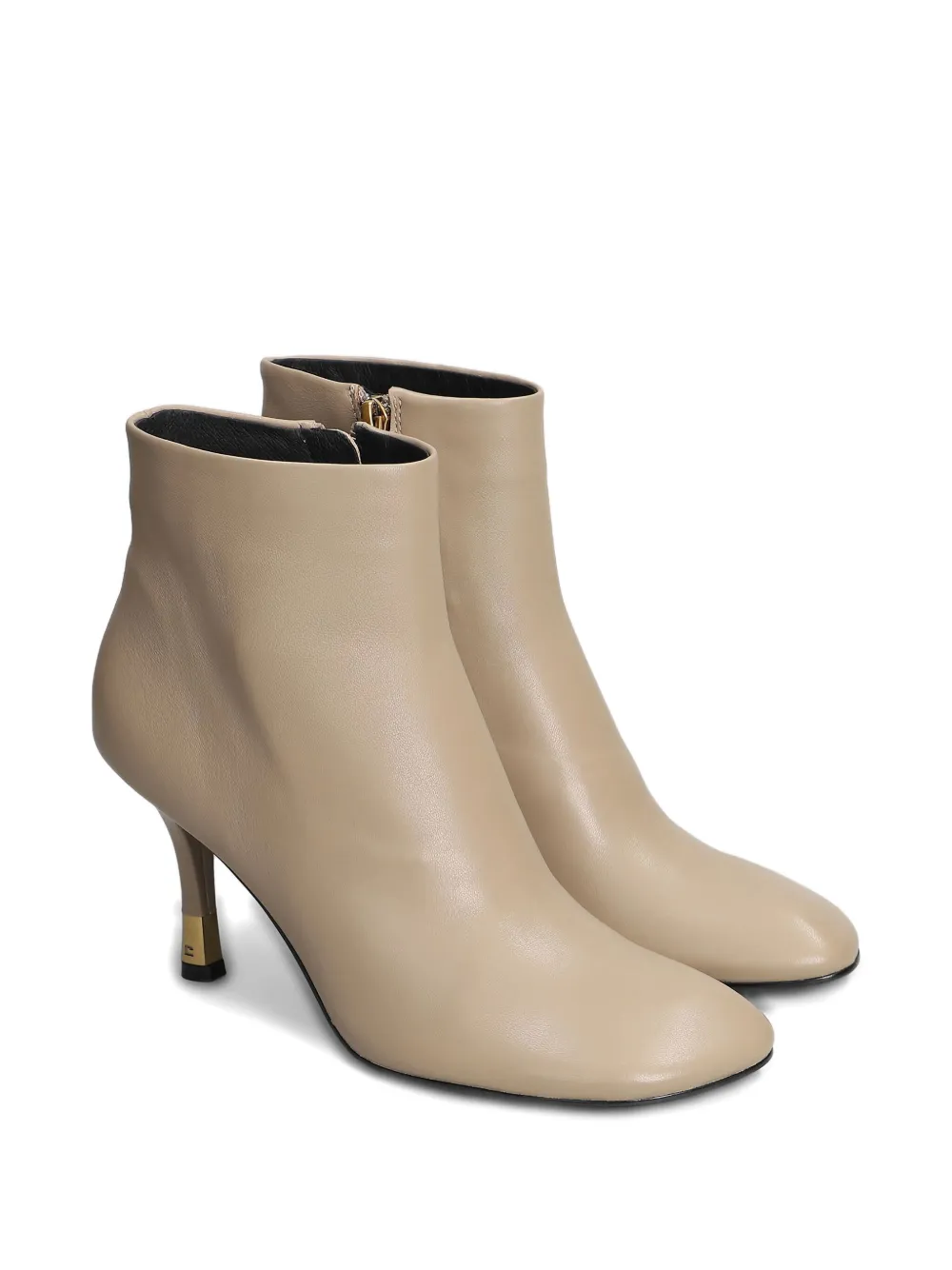 Lola Cruz 85mm Elise Boots In Neutral