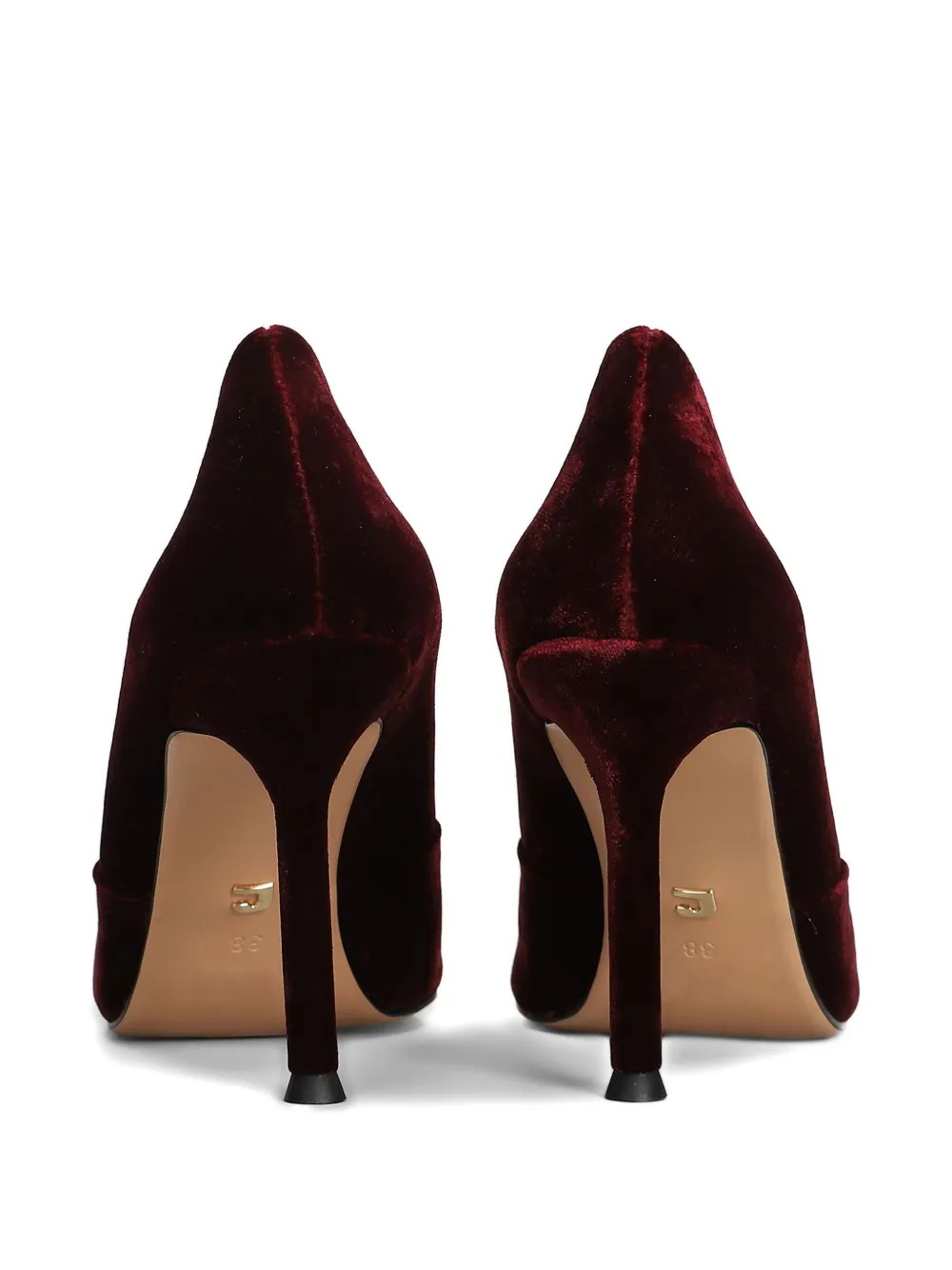Lola Cruz 95 mm Daurel pumps met puntige neus en verfraaid met kristallen Rood