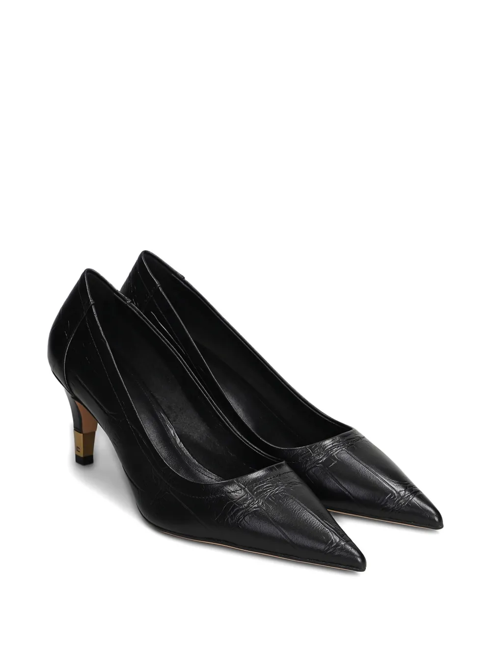 Lola Cruz 70mm Noira Pointed-toe Pumps In Black