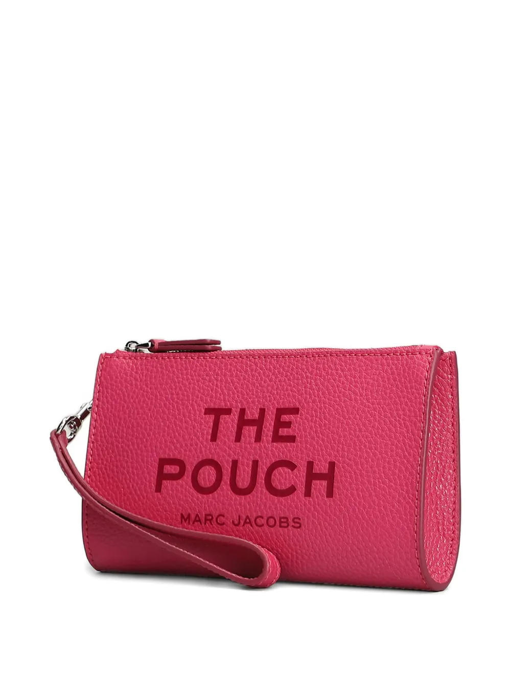 Marc Jacobs The Leather Pouch Clutch Bag In Pink