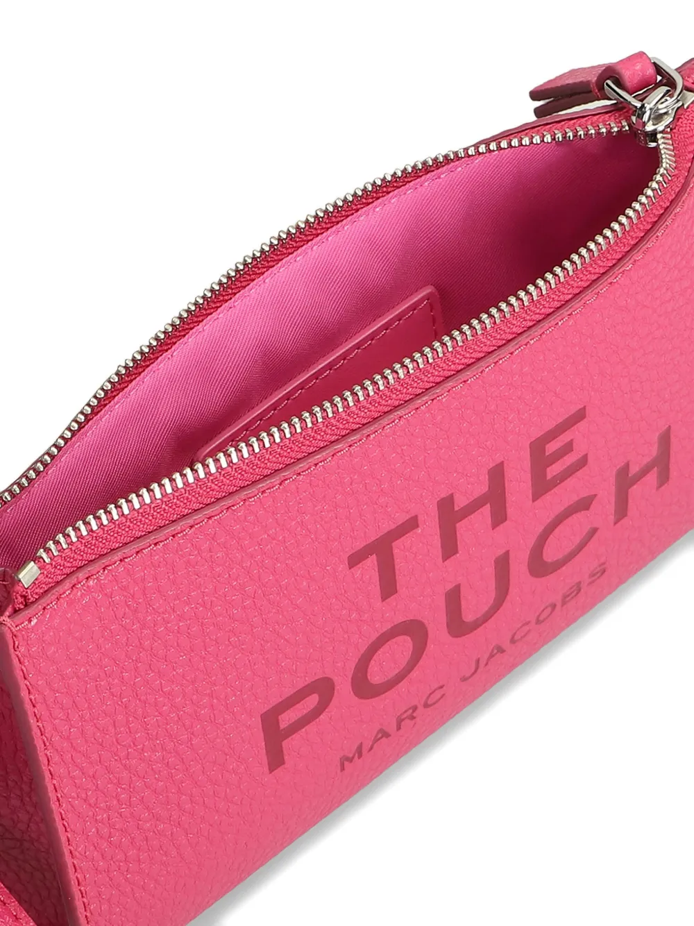 Marc Jacobs The Leather Pouch Clutch Bag In Pink