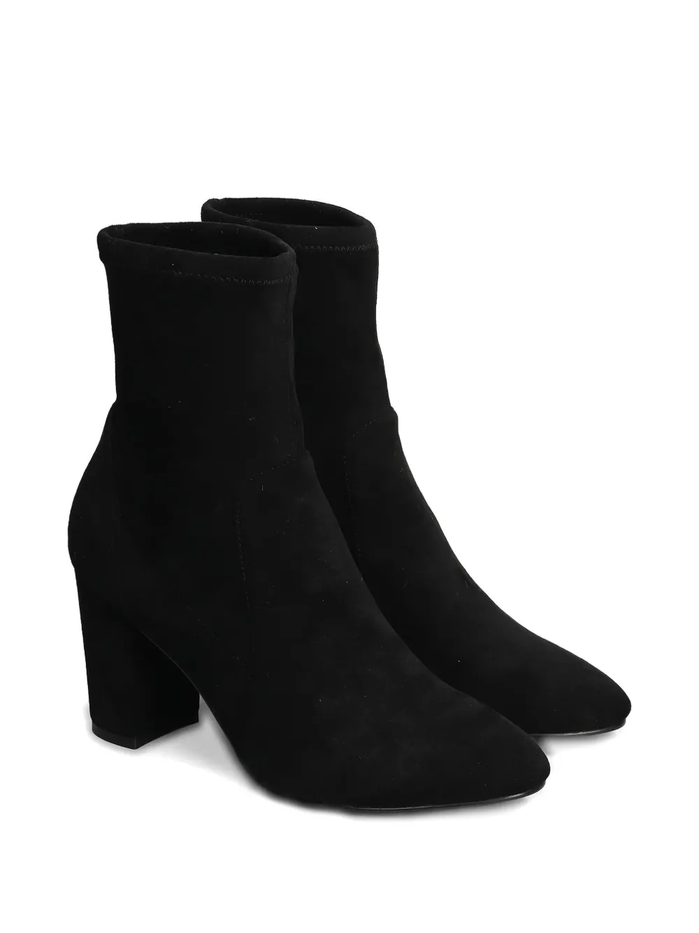 Bibi Lou Aster Block-heel Point Toe Boots In Black