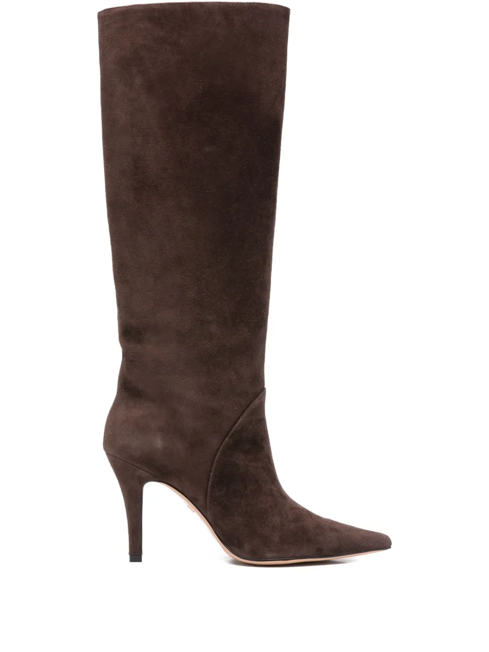 Lola Cruz Suede Knee-high Boots In Brown