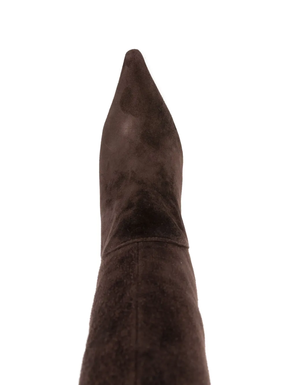 Lola Cruz Suede Knee-high Boots In Brown