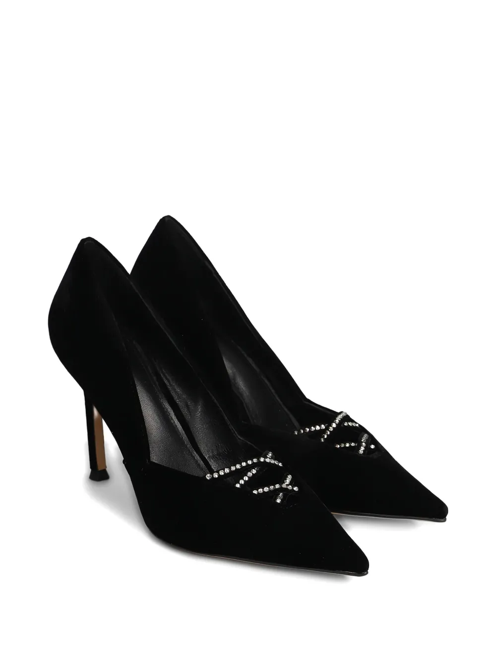 Lola Cruz 95mm Daurel Pointed-toe Pumps In Black