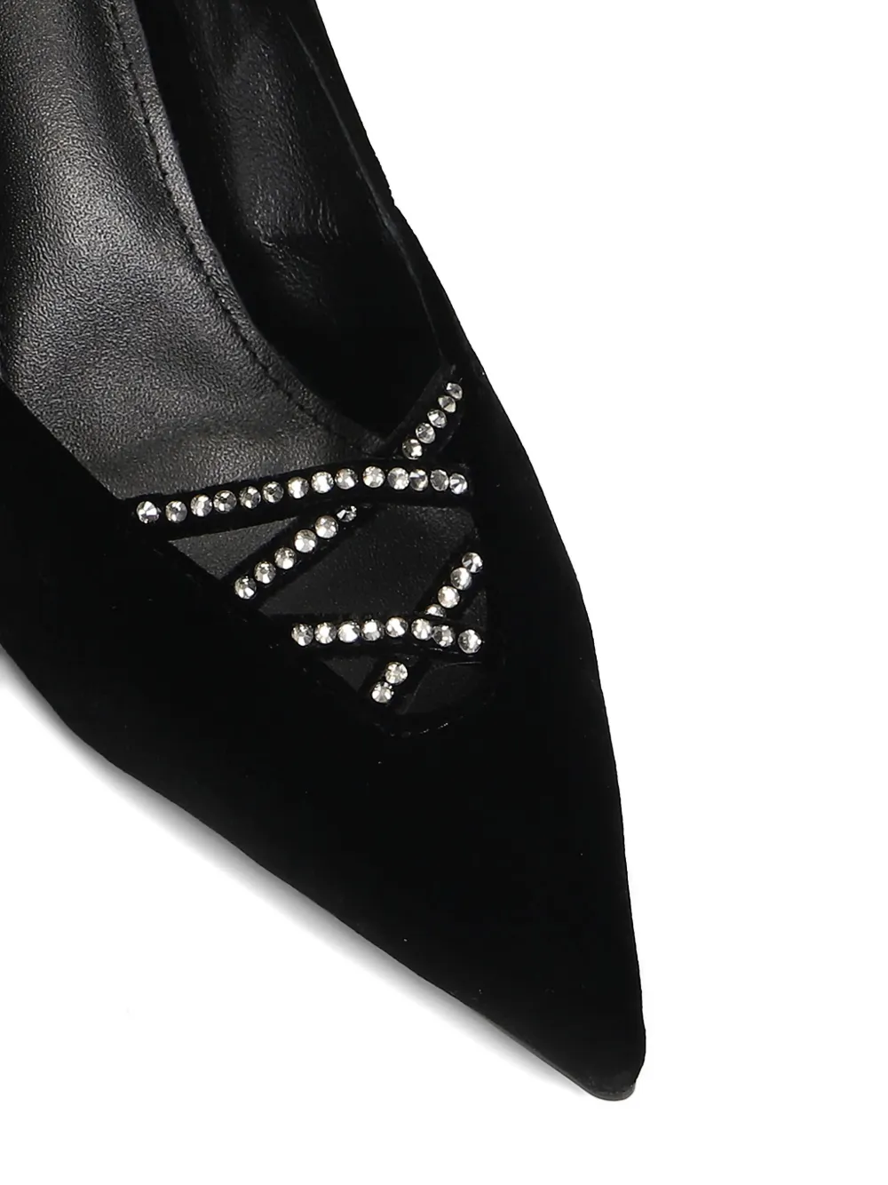 Lola Cruz 95mm Daurel Pointed-toe Pumps In Black
