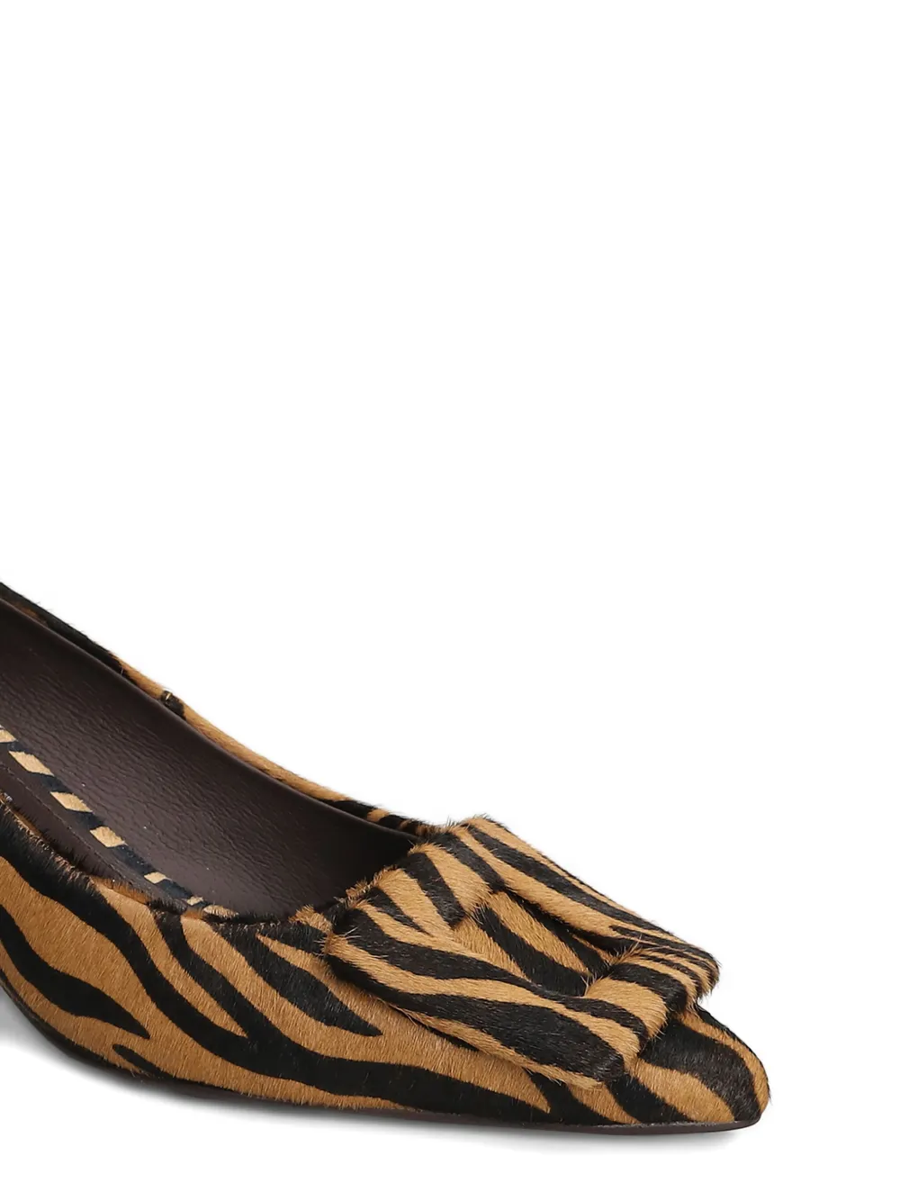 Bibi Lou Pumps met dierenprint en hak Bruin