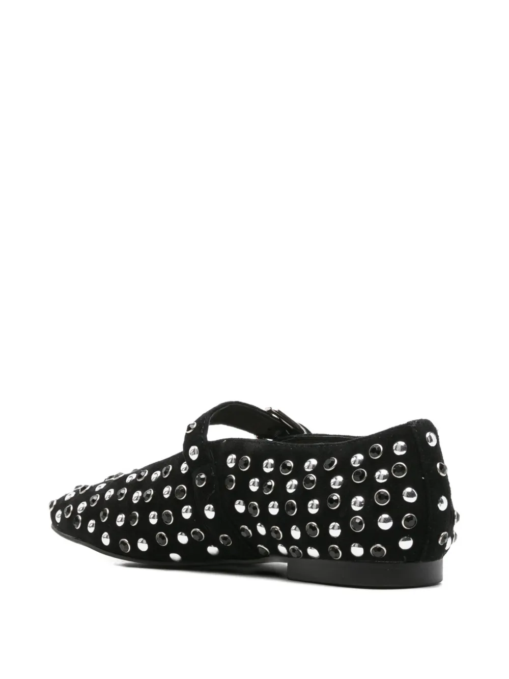 Bibi Lou Naila Studded Ballet Flats In Black