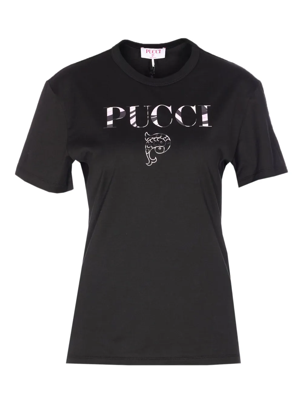 PUCCI ロゴ グラフィック Tシャツ - ブラック PUCCI ロゴ グラフィック Tシャツ - ブラック