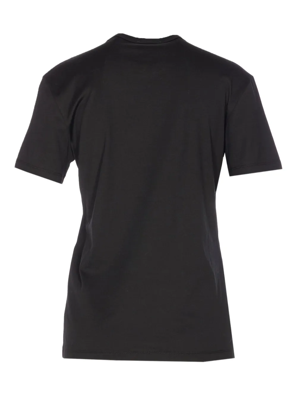 Pucci Crewneck Short Sleeve T-shirt With Regular Fit In Black