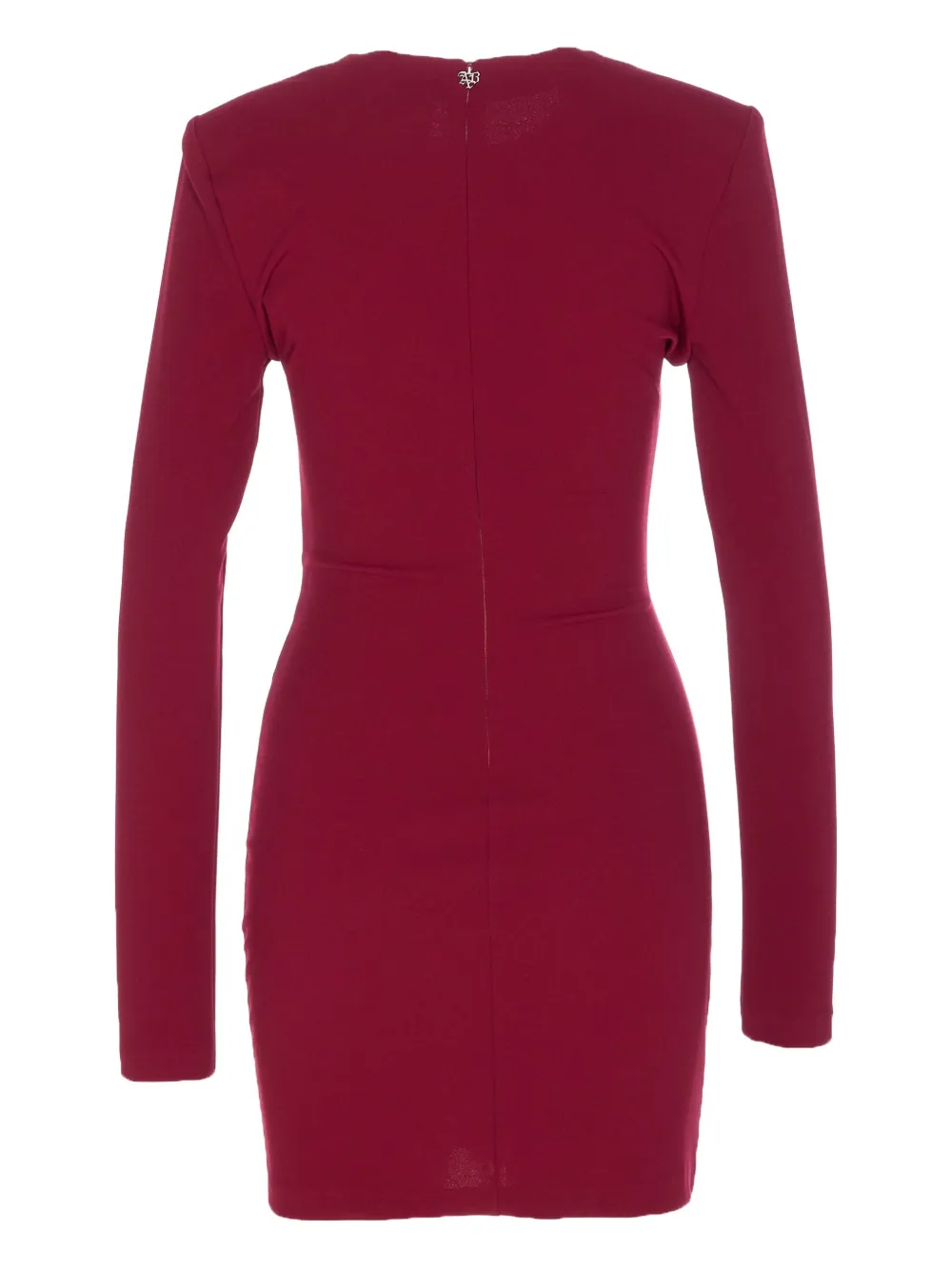 Aniye By Sienna jurk met ruches en lange mouwen - Rood