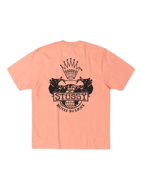 Stüssy Graphic Dyed T-shirt | Orange | FARFETCH