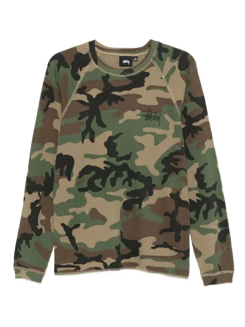 Stüssy 카무플라주 프린트 스웨트셔츠