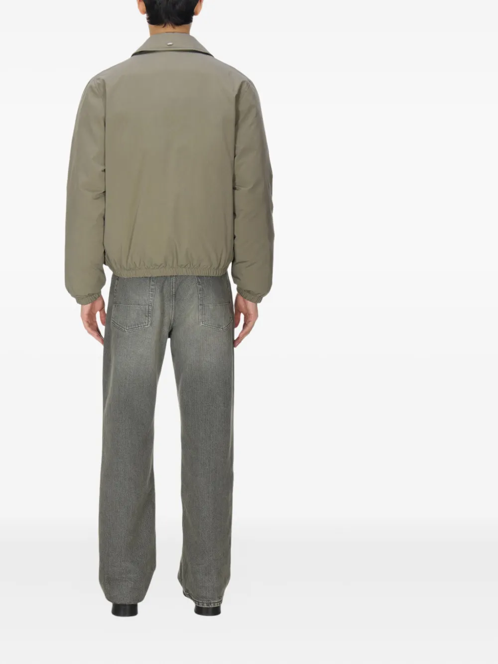 Our Legacy Zip-up Elasticated-cuff Jacket In Green