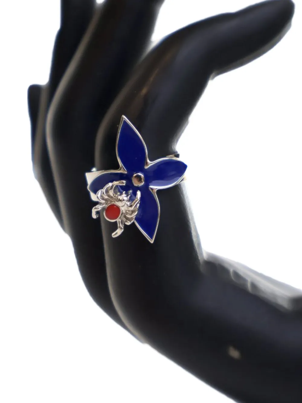 Louis Vuitton Pre-Owned 2019-2020 Silver Plated Enamel Fairytale Ring Set costume ring | Image 2