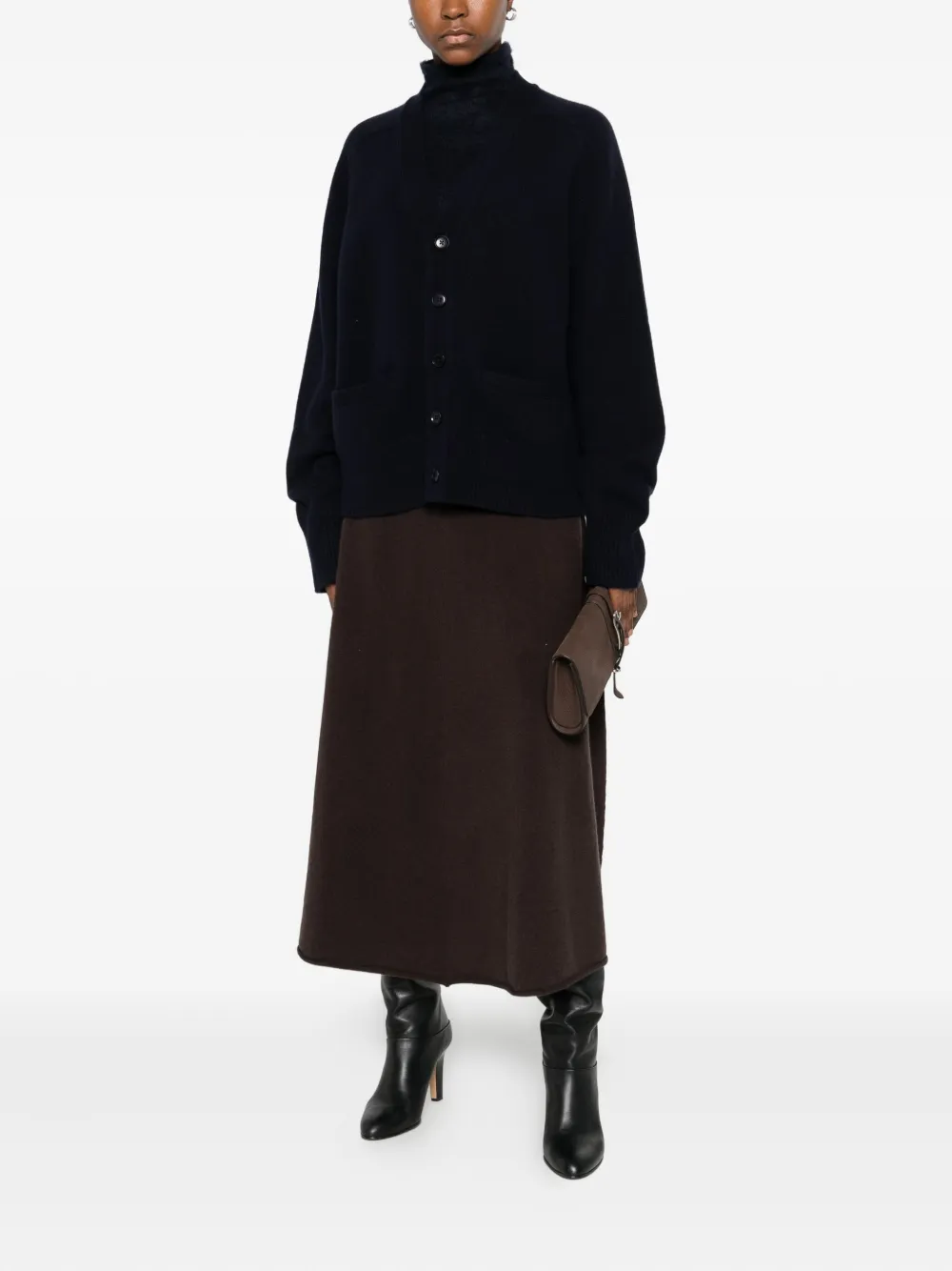 Extreme Cashmere V-neck Cardigan In Blue