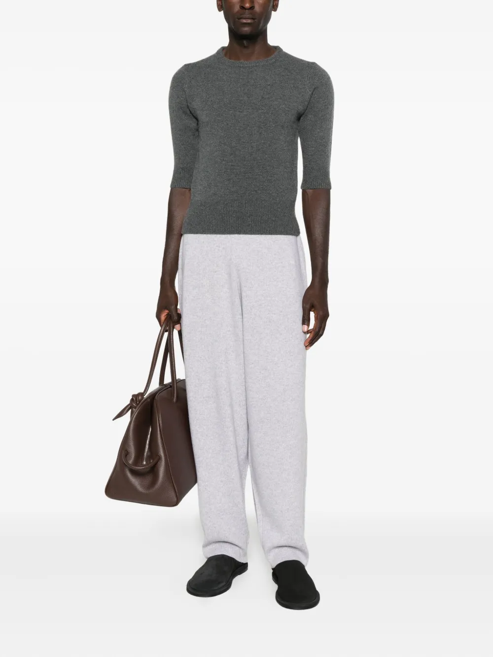 extreme cashmere short sleeve sweater | Knitted Sweaters | Image 2