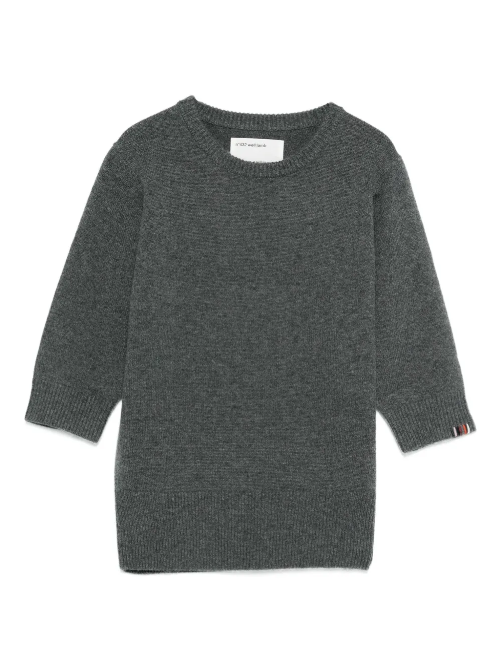 extreme cashmere short sleeve sweater | Grey | Image 1