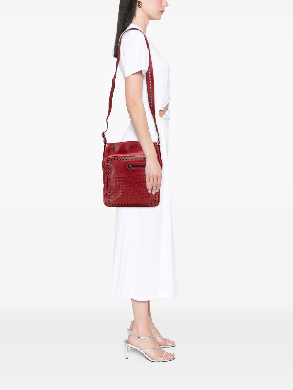 Bottega Veneta Pre-Owned 2009 Nappa Intrecciato Grommet crossbody bag | Pre-Owned | Image 2