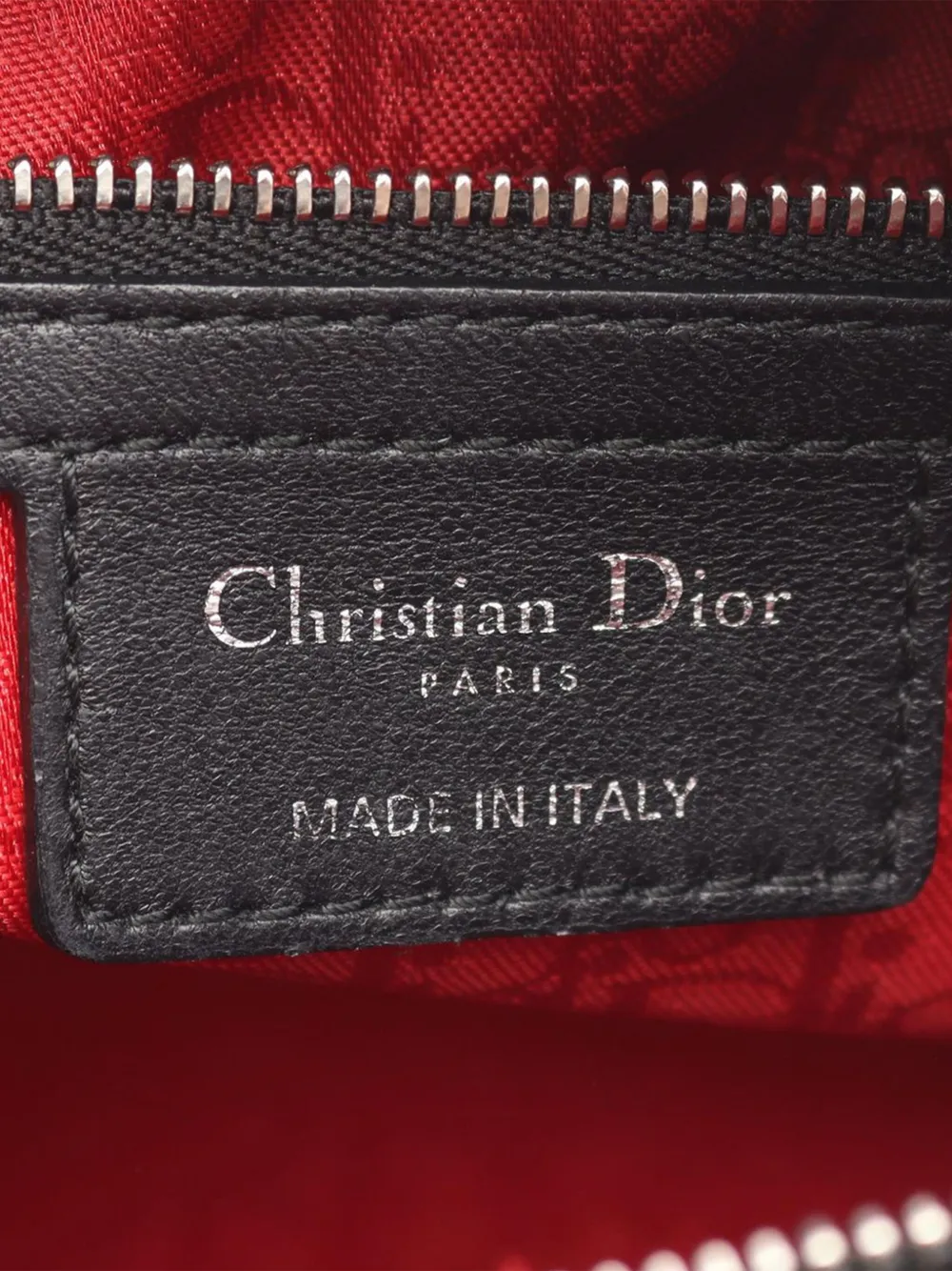 DIOR Pre-owned 2012 Medium Lambskin Cannage Lady Satchel In Black