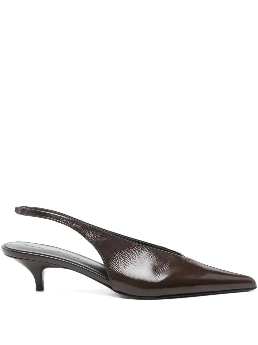 Proenza Schouler 40 mm slingback pumps met puntige neus Bruin