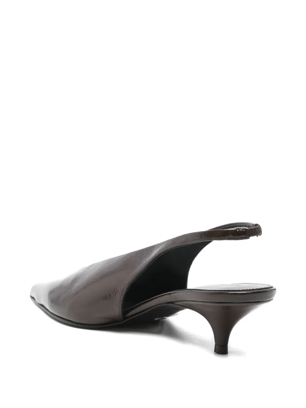 Proenza Schouler 40 mm slingback pumps met puntige neus Bruin