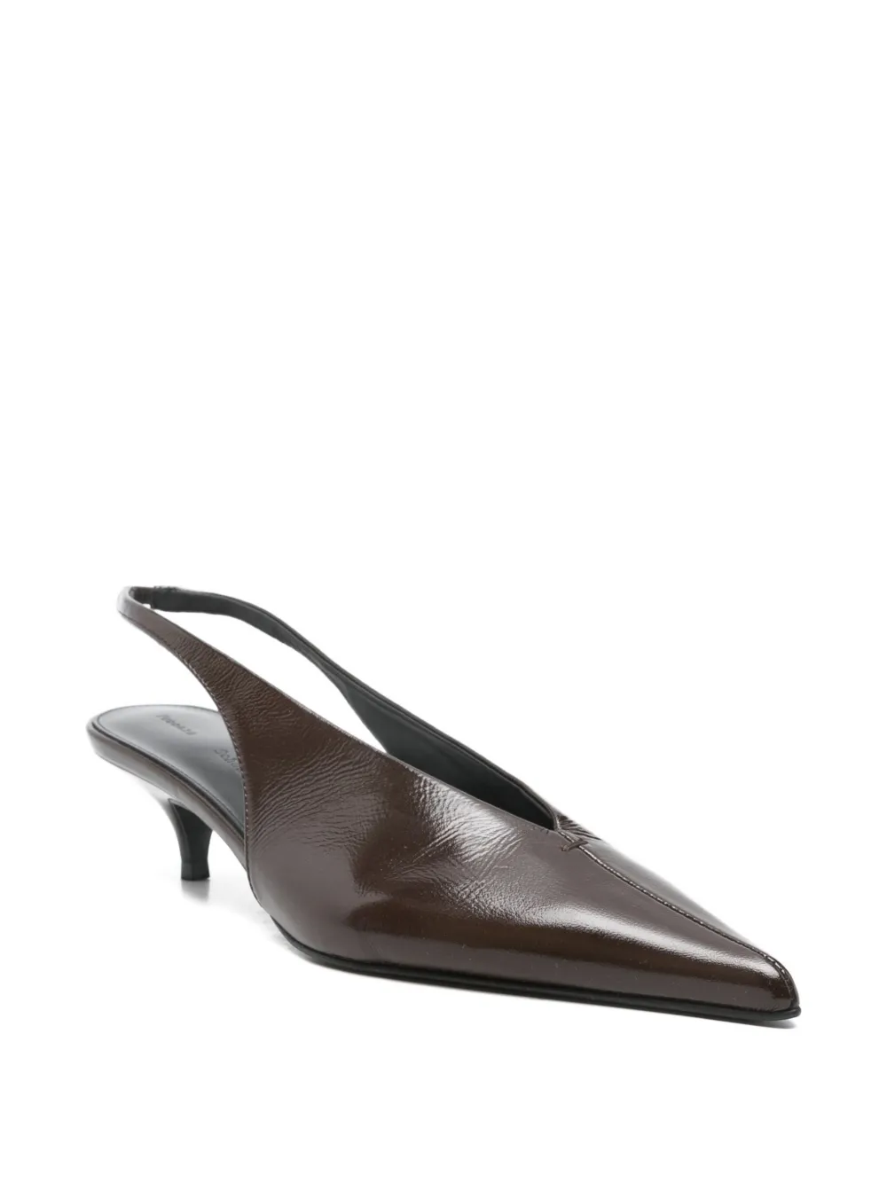 Proenza Schouler 40 mm slingback pumps met puntige neus Bruin