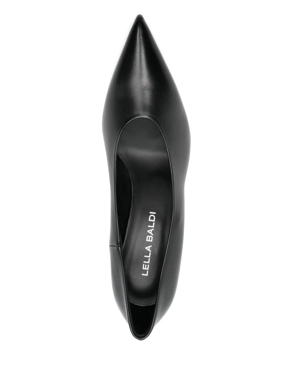 Lella Baldi Leren pumps Zwart