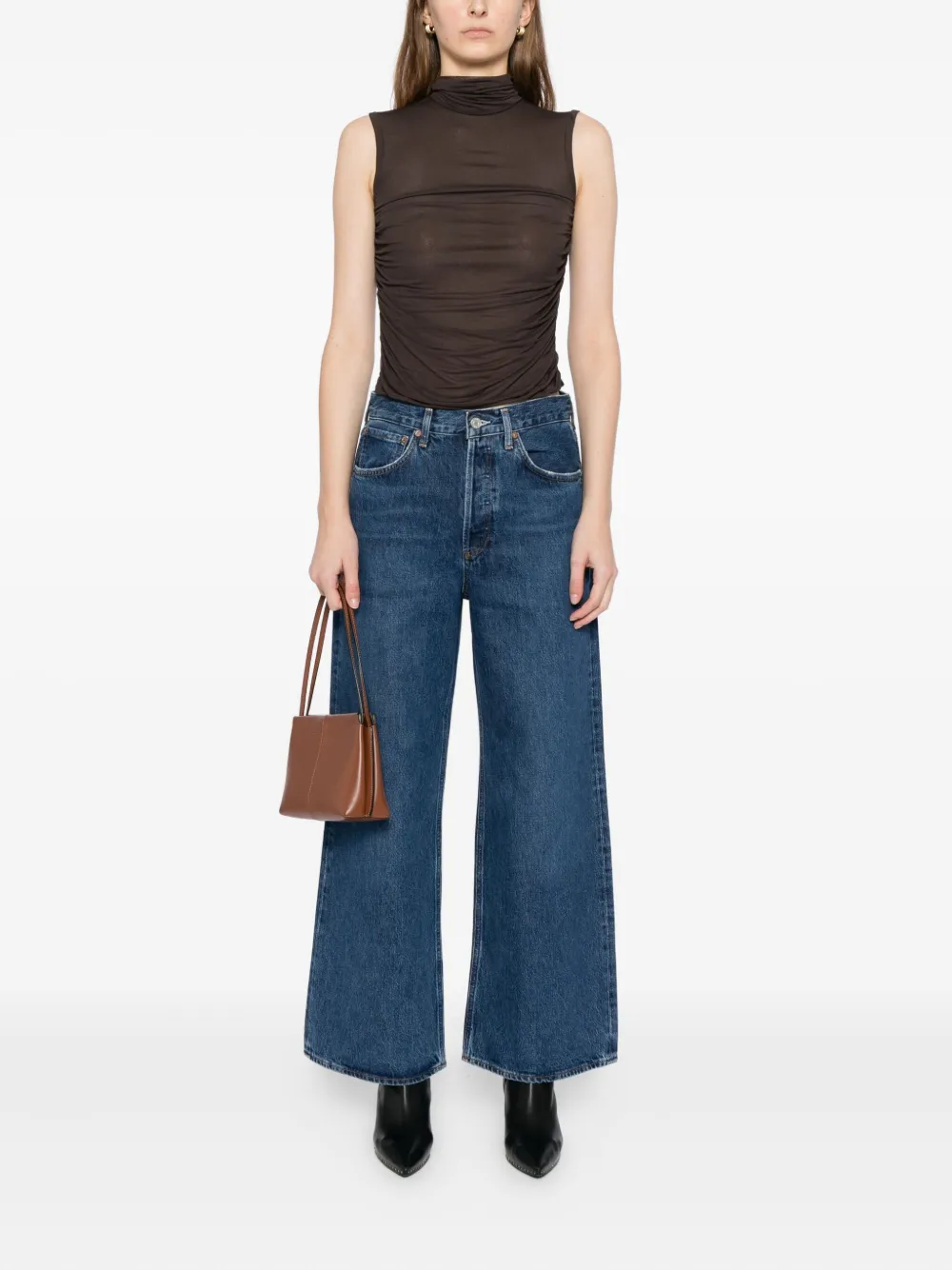 AGOLDE DAME high-waist jeans - Blauw