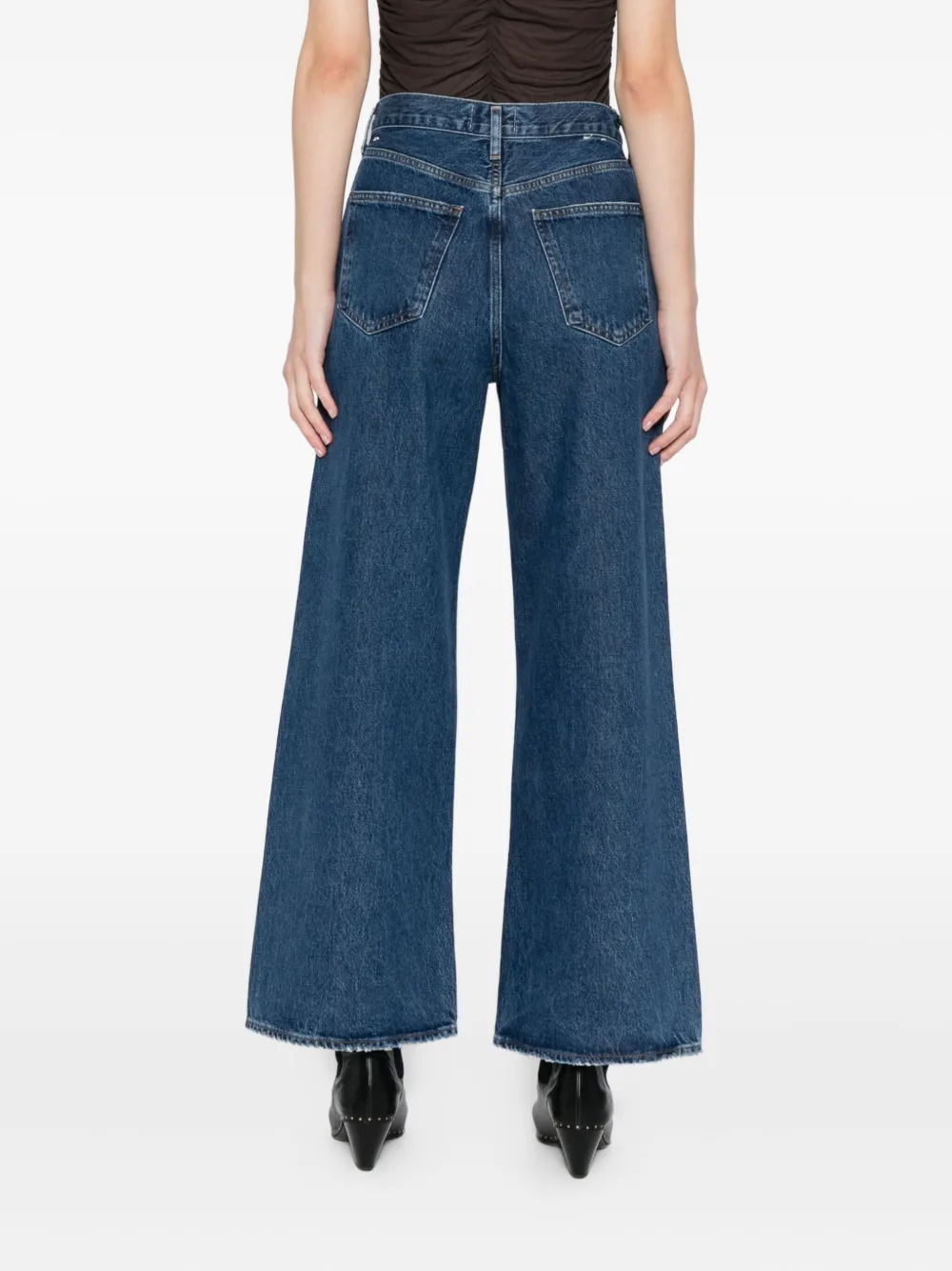 Agolde Jeans With Belt Loops In Blue