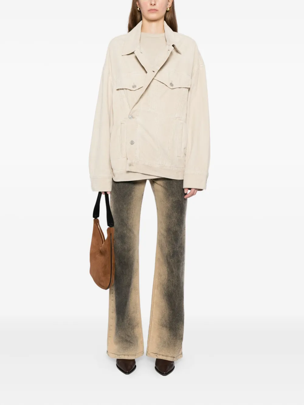 Agolde Reworked Wayne Jacket In Neutral
