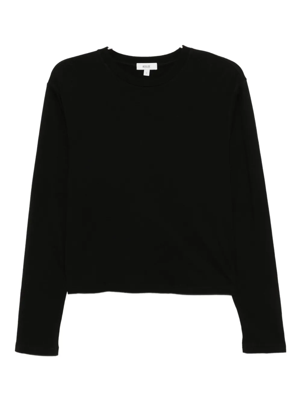 Agolde Cotton T-shirt In Black