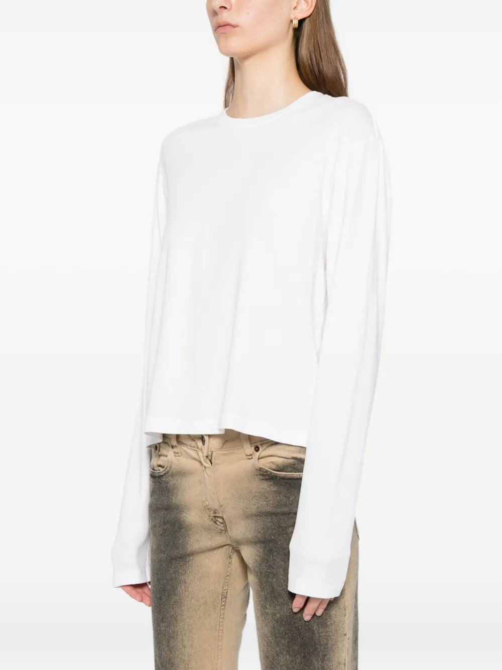 AGOLDE Katoenen T-shirt Wit