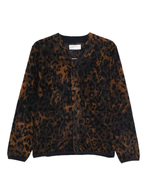 Universal Works Cardigan con motivo animalier