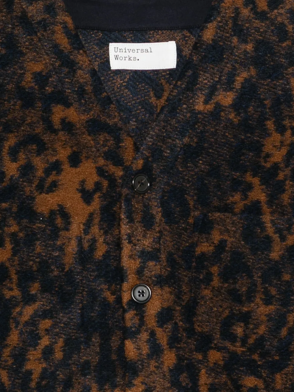 Universal Works Vest met dierenprint Bruin