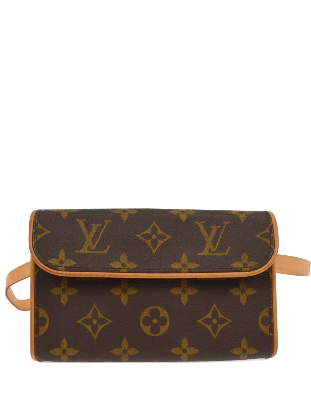 Pre-owned Louis Vuitton 2004 Pochette Florentine Belt Bag In Brown