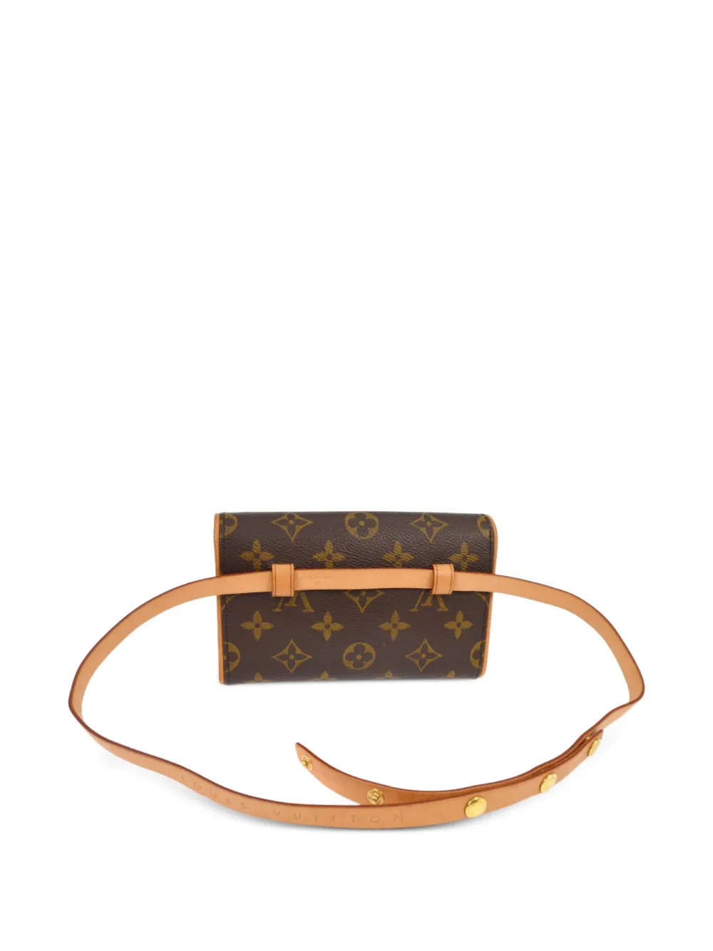 Pre-owned Louis Vuitton 2004 Pochette Florentine Belt Bag In Brown