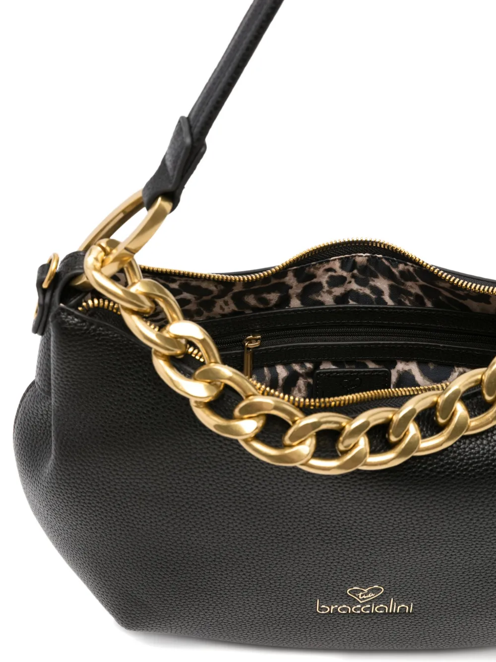 Braccialini Beth Jewels Shoulder Bag In Black