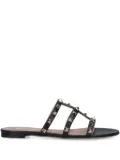 Valentino Garavani Rockstud three-strap sandals - Black